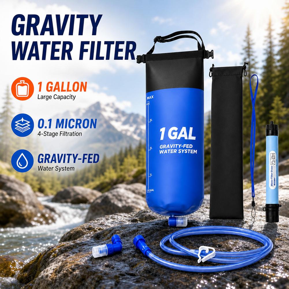 1 Gal Gravity Water Filter Bag - Bivy Bag Emergency recension och pris